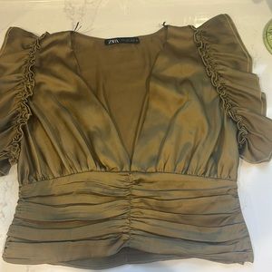 Zara silk top